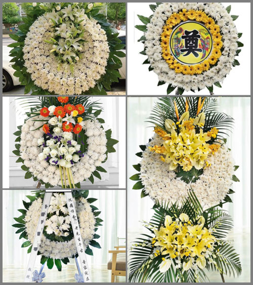 山东青岛黄岛区藏南镇丁家松园村花圈速递